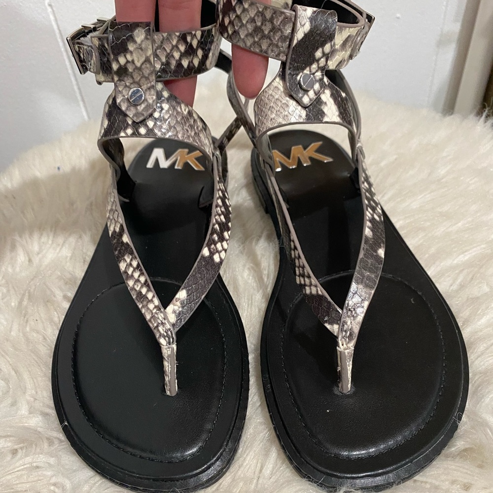 Michael Kors Snakeskin-effect sandals